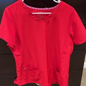 Heart soul scrub top